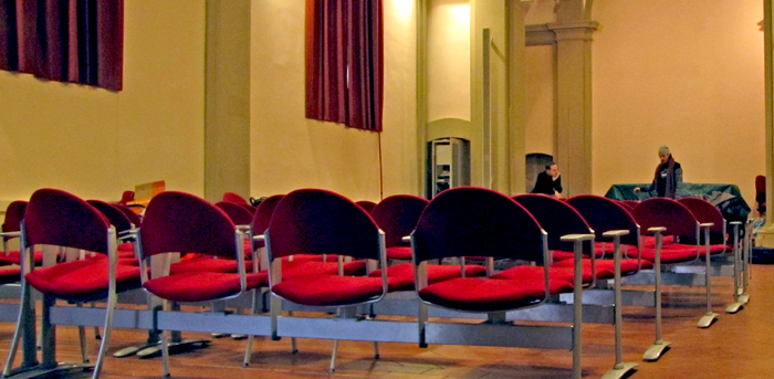 Vista della Sala prima del restauro