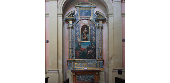 Pala di Giacomo Lippi ( S.Pietro e S. Girolamo 1616) e Statua lignea di Sant'Agata 