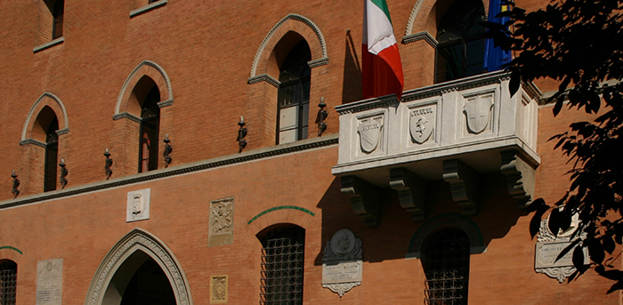 Il balcone dell'ufficio del Sindaco