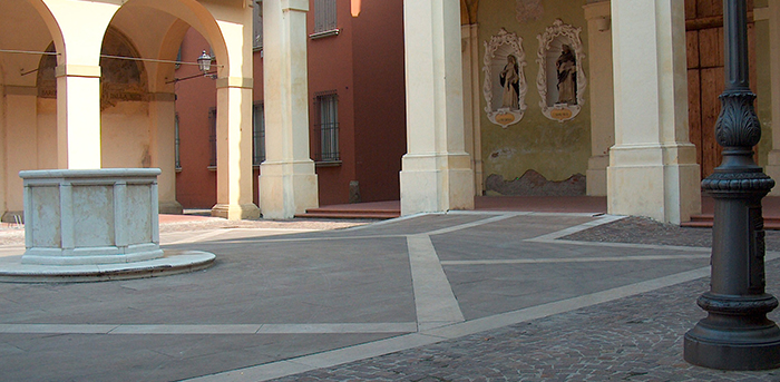 The  portico of St Dominic's church