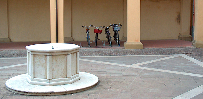 A reconstruction of the ancient fountain